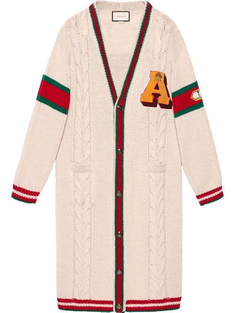 boys gucci knitwear|gucci embroidered oversized cardigan.